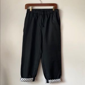 Comme des garçons pants with polka dot cuff